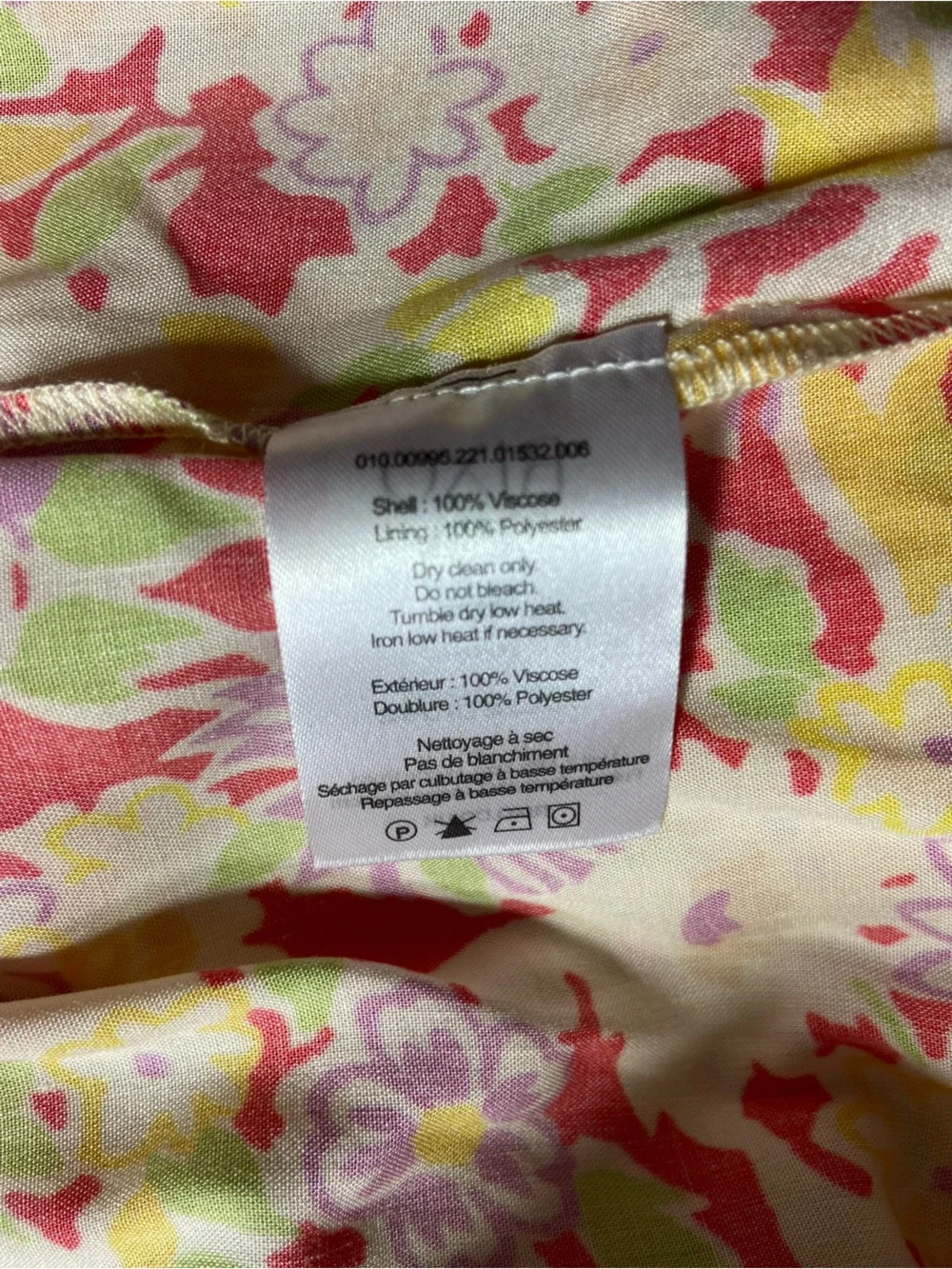 RIXO Jenna Red Summer Meadow Yellow Floral Maxi/Midi Dress Ruffle Sz 2